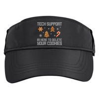 Tech Support I'm Here To Delete Your Cookies Funny Christmas Adult Drive Performance Visor