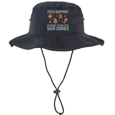 Tech Support I'm Here To Delete Your Cookies Funny Christmas Legacy Cool Fit Booney Bucket Hat
