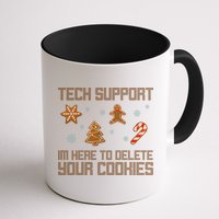 Tech Support I'm Here To Delete Your Cookies Funny Christmas Mug