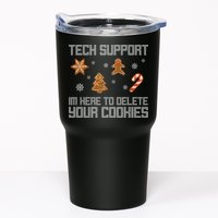 Tech Support I'm Here To Delete Your Cookies Funny Christmas Tumbler
