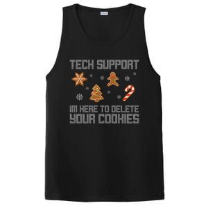 Tech Support I'm Here To Delete Your Cookies Funny Christmas PosiCharge Competitor Tank