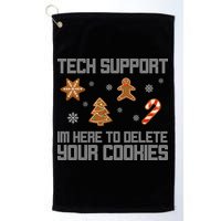 Tech Support I'm Here To Delete Your Cookies Funny Christmas Golf Towel