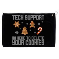 Tech Support I'm Here To Delete Your Cookies Funny Christmas Grommeted Golf Towel