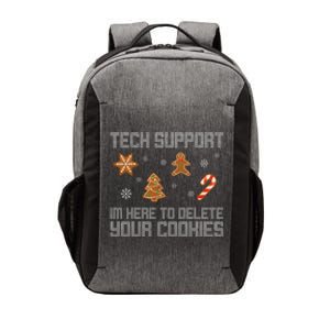 Tech Support I'm Here To Delete Your Cookies Funny Christmas Vector Backpack