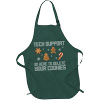 Tech Support I'm Here To Delete Your Cookies Funny Christmas Apron
