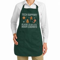 Tech Support I'm Here To Delete Your Cookies Funny Christmas Apron