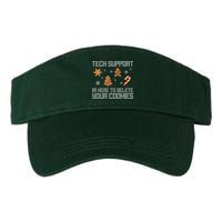 Tech Support I'm Here To Delete Your Cookies Funny Christmas Visor