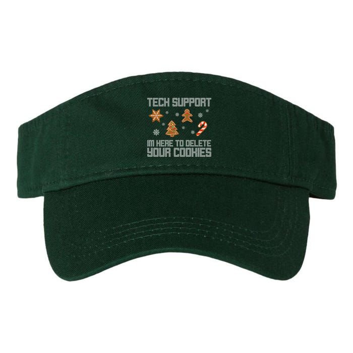 Tech Support I'm Here To Delete Your Cookies Funny Christmas Visor