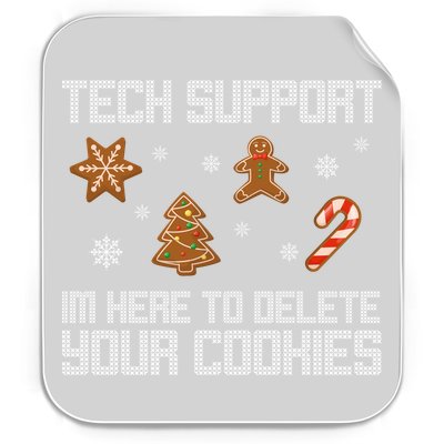 Tech Support I'm Here To Delete Your Cookies Funny Christmas Permanent Decal Sticker