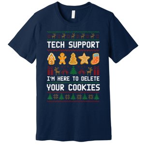 Tech Support IM Here To Delete Your Cookies Xmas Premium T-Shirt