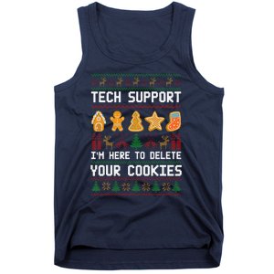 Tech Support IM Here To Delete Your Cookies Xmas Tank Top