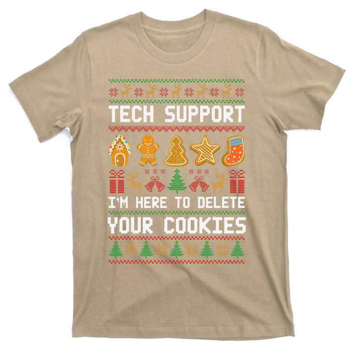 Tech Support IM Here To Delete Your Cookies Xmas T-Shirt