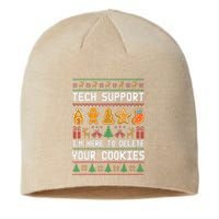 Tech Support IM Here To Delete Your Cookies Xmas Sustainable Beanie