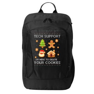 Tech Support IM Here To Delete Your Cookies Christmas City Backpack