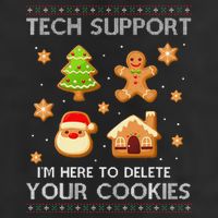 Tech Support IM Here To Delete Your Cookies Christmas Trucker Hat