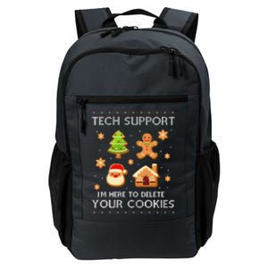 Tech Support IM Here To Delete Your Cookies Christmas Daily Commute Backpack