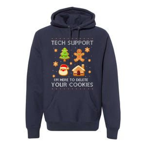 Tech Support IM Here To Delete Your Cookies Christmas Premium Hoodie