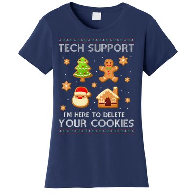 Tech Support IM Here To Delete Your Cookies Christmas Women's T-Shirt