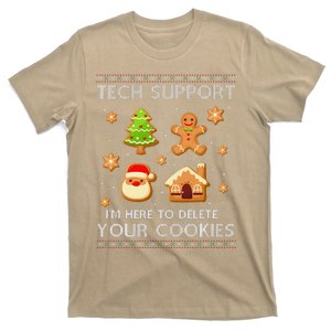 Tech Support IM Here To Delete Your Cookies Christmas T-Shirt