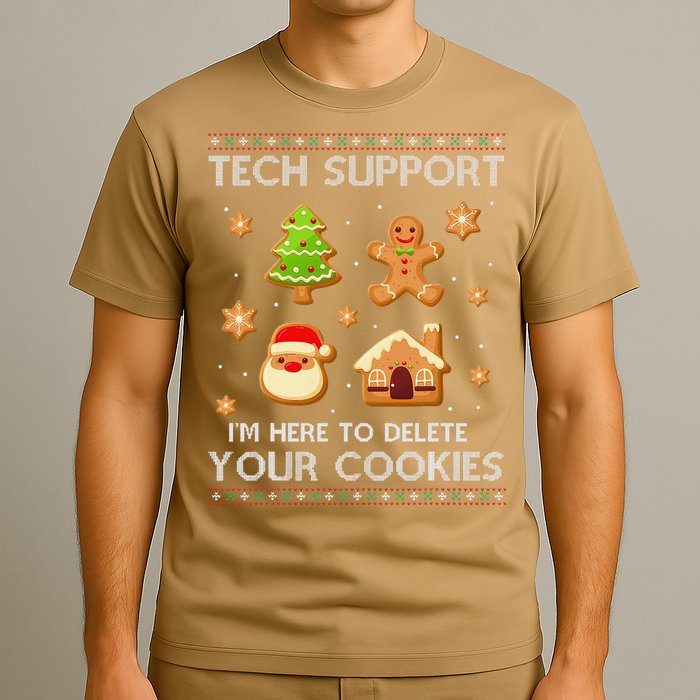 Tech Support IM Here To Delete Your Cookies Christmas T-Shirt
