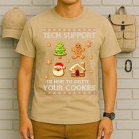 Tech Support IM Here To Delete Your Cookies Christmas T-Shirt