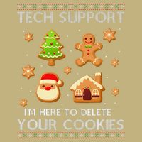 Tech Support IM Here To Delete Your Cookies Christmas Mousepad