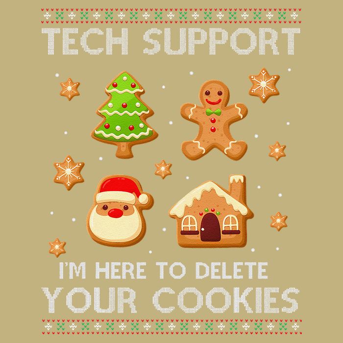 Tech Support IM Here To Delete Your Cookies Christmas Mousepad