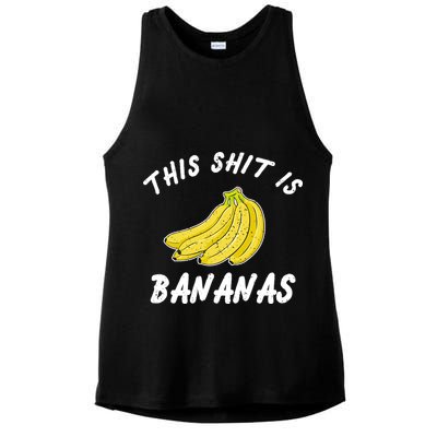 This Shit Is Bananas Ladies PosiCharge Tri-Blend Wicking Tank