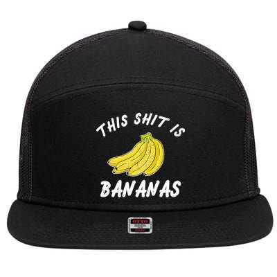 This Shit Is Bananas 7 Panel Mesh Trucker Snapback Hat