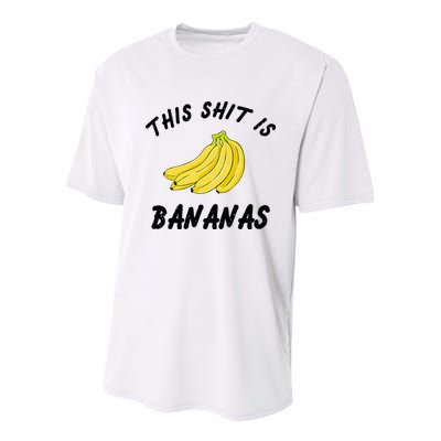 This Shit Is Bananas Youth Performance Sprint T-Shirt