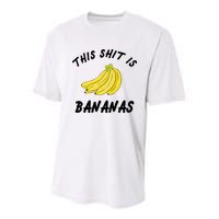 This Shit Is Bananas Youth Performance Sprint T-Shirt