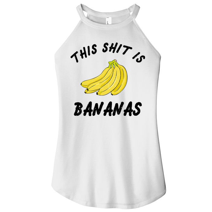 This Shit Is Bananas Women's Perfect Tri Rocker Tank