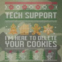 Tech Support I’M Here To Delete Your Cookies Christmas Legacy Tie Dye Trucker Hat