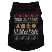 Tech Support I’M Here To Delete Your Cookies Christmas Doggie Tank