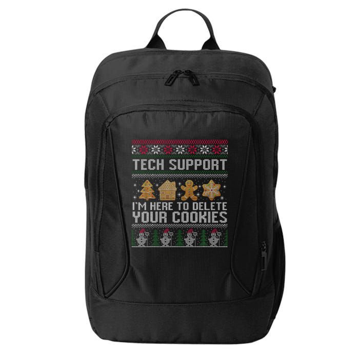 Tech Support I’M Here To Delete Your Cookies Christmas City Backpack