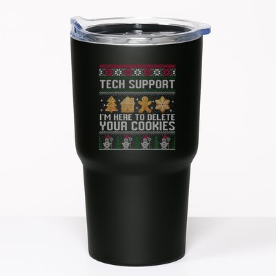 Tech Support I’M Here To Delete Your Cookies Christmas Tumbler