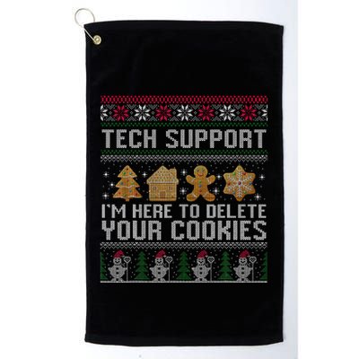 Tech Support I’M Here To Delete Your Cookies Christmas Golf Towel