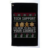 Tech Support I’M Here To Delete Your Cookies Christmas Golf Towel