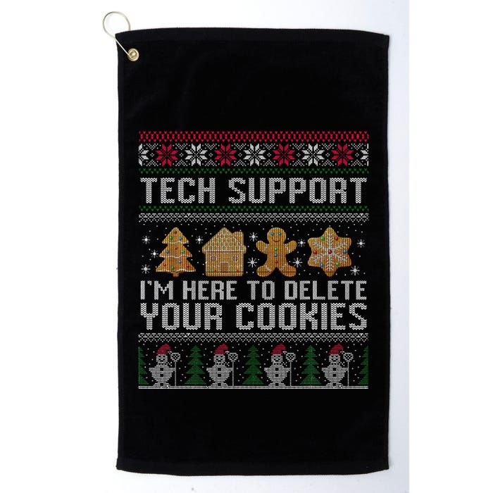 Tech Support I’M Here To Delete Your Cookies Christmas Golf Towel