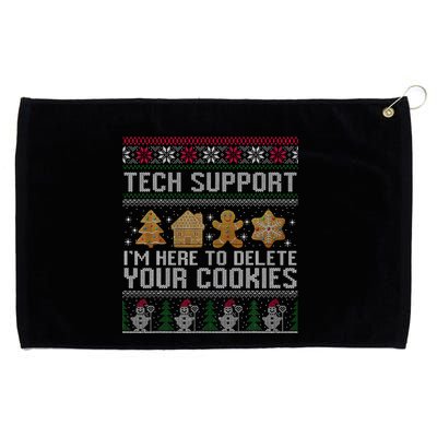 Tech Support I’M Here To Delete Your Cookies Christmas Grommeted Golf Towel