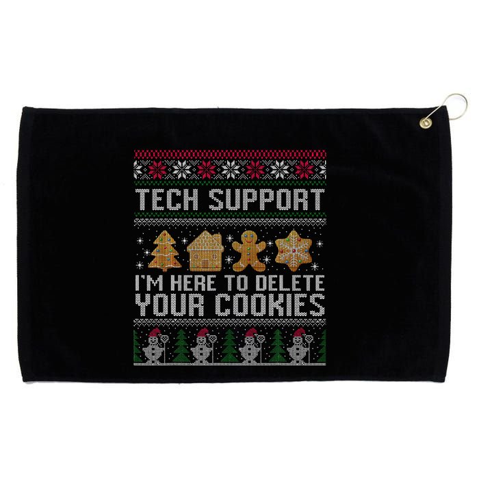 Tech Support I’M Here To Delete Your Cookies Christmas Grommeted Golf Towel