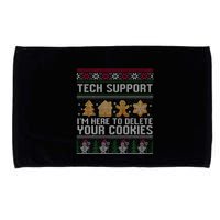 Tech Support I’M Here To Delete Your Cookies Christmas Microfiber Hand Towel