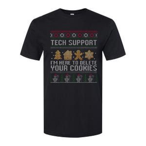 Tech Support I’M Here To Delete Your Cookies Christmas Softstyle CVC T-Shirt