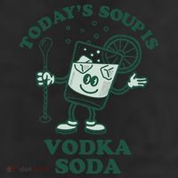 TodayS Soup Is Vodka Soda Adult Drive Performance Visor