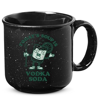 TodayS Soup Is Vodka Soda 15oz Campfire Ceramic Mug