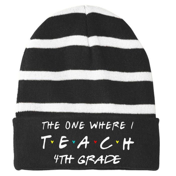 The Summer I Turned Pretty Cousins Beach College Letters Striped Beanie with Solid Band