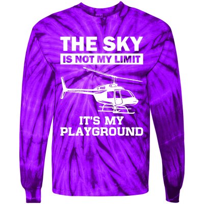 The Sky Is Not My Limit ItS My Playground Tie-Dye Long Sleeve Shirt