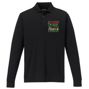 Tech Support IM Here To Delete Your Cookies Christmas Xmas Performance Long Sleeve Polo