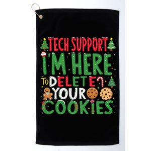 Tech Support IM Here To Delete Your Cookies Christmas Xmas Platinum Collection Golf Towel