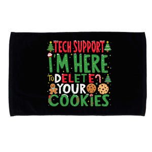 Tech Support IM Here To Delete Your Cookies Christmas Xmas Microfiber Hand Towel